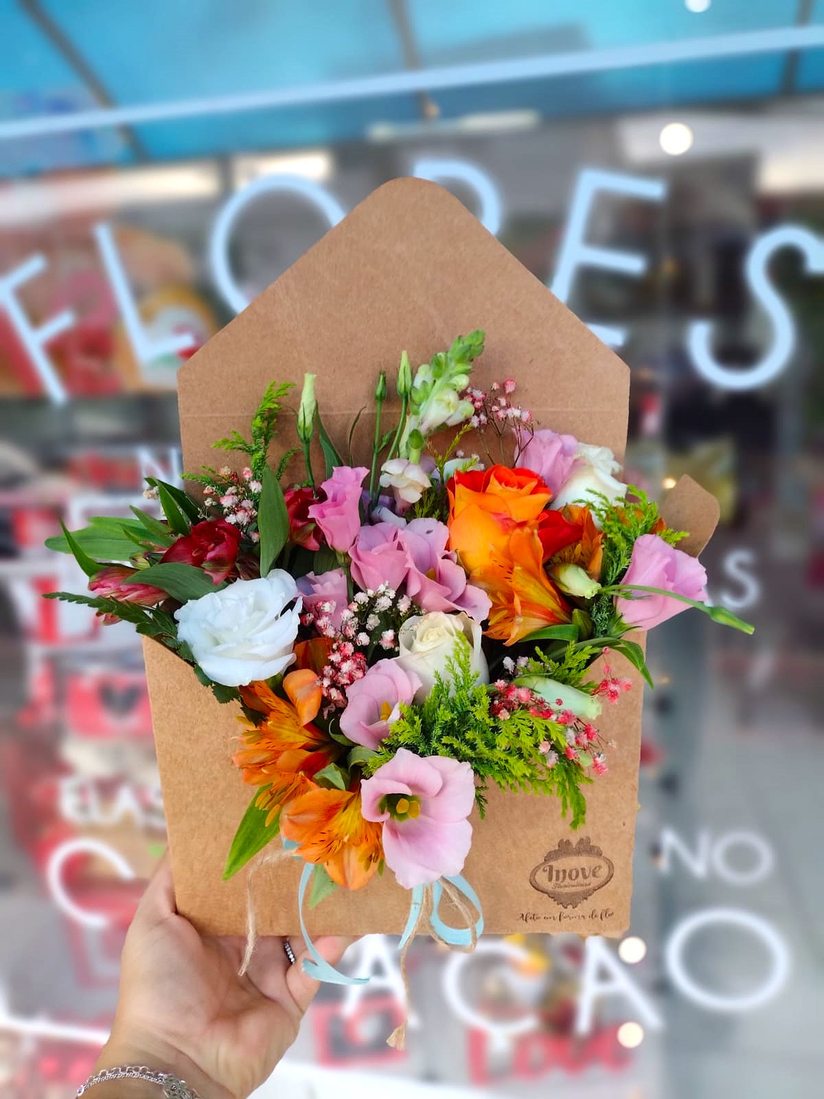 Envelope mix de flores