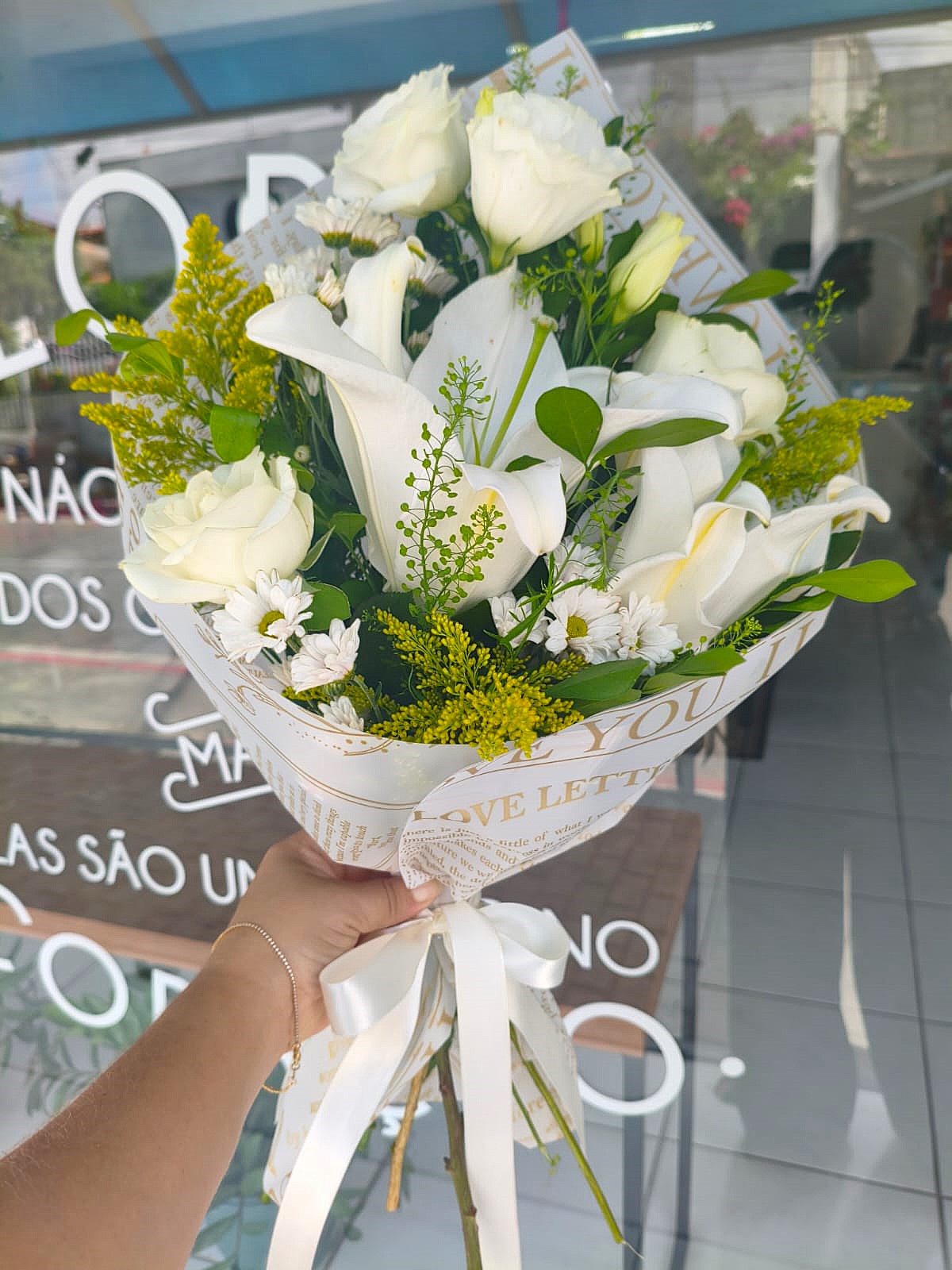 Mini buqu� Harmonia Branca